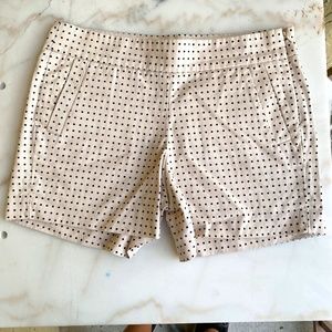 J. Crew 5” Printed chino polka dot short